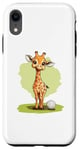 Coque pour iPhone XR Jolie balle de golf girafe pour un moment ludique