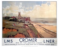 Cromer Gem of The Norfolk coast Framed Old Railways poster (30cmx40cm)