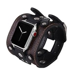 Luxury Leather Strap Band for Apple Watch Ultra 2 Series 9/8/7/6/5 SE 42/45/49mm