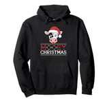 Mooey Christmas Cow Animal Lover Holiday Farm Christmas Pullover Hoodie