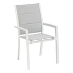 Fauteuil de jardin Allure glacier et blanc Hesperide