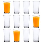 12x Duralex Lys Highball Glasses Tall Glass Drinking Tumblers Set 280ml Clear