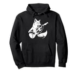 Fox Playing Electric Guitar Rock Star Guitarist Pullover Hoodie