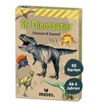 moses Expedition Natur-50 40212 Cartes de correspondance Dinosaure avec questions tentatives Multicolore - Version Allemande