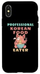 Coque pour iPhone X/XS Professional Korean Food Eater Alimentation Asiatique