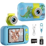 Kids Camera Toys for 3 4 5 6 7 8 9 10 11 12 Year Old Girls/Boys,Kids Digital Camera for Toddler,Christmas Birthday Festival Gifts for Kids,Video Selfie Camera for Kids with 32GB TF Card