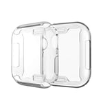 Transparent Fodral för Apple Watch 45mm 41mm 44mm 40mm Skärmskydd TPU Bumper iWatch Serie 8 7 SE 6 5 4 Tillbehör 2st 2 pcs 40mm