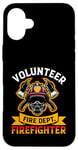 Coque pour iPhone 16 Plus Emblème de pompier Brave Hero Fire Dept