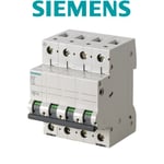 SIEMENS - Disjoncteur tetrapolaire 16A Courbe C