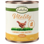 100 kr rabatt! Lukullus Naturkost 24 x 800 g - Adult Vitality Digestion med kyckling (spannmålsfritt)