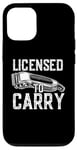 iPhone 12/12 Pro Funny Barber Sayings For Men Licensed To Carry Hairdresser Case