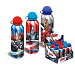 Vattenflaska i aluminium 500ml - Avengers: Silver