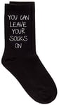 You Can Leave Your Socks On Black Calf Socks Birthday Socks Valentines Husband Boyfriend