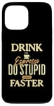 Coque pour iPhone 13 Pro Max Buvez du café expresso et faites des choses stupides plus rapidement