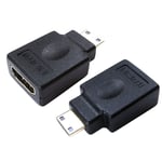 HDMI to Mini HDMI Adapter - Type A HDMI to Type C  Gold Plated