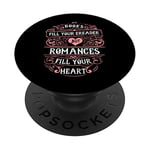 Les livres remplissent votre liseuse mais les romances remplissent votre cœur PopSockets PopGrip Interchangeable