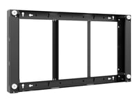 Hagor Wh - Monteringssett (Veggmontering) - For Flatpanel - Svart, Ral 9005 - Skjermstørrelse: 46" - For Samsung Oh46b, Oh46b-S, Oh46d, Oh46f