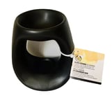 The Body Shop Black Ceramic Oil Burner Wax Candle Warmer Discontinued Range Gift