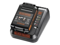 Black & Decker - Batteriladdare + Batteri - Li-Ion - 2 Ah - 1 X Batterier Laddas - 2 A - För Black+Decker Bcd003, Bcd900, Bcg720, Bdccs18, Bdcdc18, Bdcds18, Bdcjs18, Bdcr18, Bdcros18