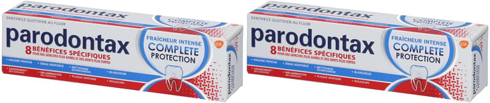 parodontax Fraîcheur Intense Complete protection dentifrice Dentifrice(S) 2x75 ml