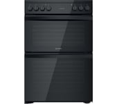 INDESIT ID67V9KMB 60 cm Electric Ceramic Cooker - Black, Black