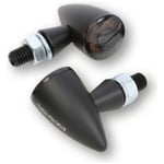 Blinkers highsider - Apollo bullet led bakljus bromsljus svart aluminium