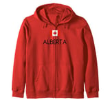 Alberta Canada Vacations Travel Canadian Women Men Country Zip Hoodie