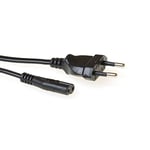 ACT AK5418 Câble d'alimentation européen C7 de 2 m, fiche européenne vers Prise C7, pour Petits appareils PS4/PS5, TV, imprimante