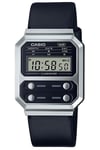 Casio Collection Vintage Mens Digital Watch Black/Silver