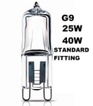 2 X 28W = 40W Watt G9 Halopin Oven Cooker Halogen Capsule Light Bulb 230/240v 