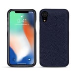 Coque cuir Apple iPhone Xr - Coque arrière - Cobalt ( Pantone #2b253f ) - Cuir grainé - Neuf