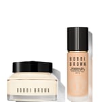 Bobbi Brown 24-hour Hydration Duo - Vitamin Enriched Face Base & Foundation Bundle (Various Shades) - Cool Sand