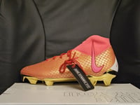 Nike Phantom Academy Luna 2 MG FG By You UK 5.5 EUR 39 Gold Hyper Pink FJ4831