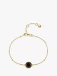 Auree Barcelona Personalised Birthstone Gold Vermeil Beaded Chain Bracelet