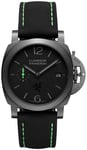 Panerai PAM01353 Luminor Sort/Tekstil Ø40 mm