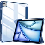 ProCase Coque pour iPad Air 13 Pouces (M2) en 2024, Nouvel Étui Amélioré avec Porte-Stylet pour iPad Air 6ème Génération, Housse de Protection Anti-Chute -Marine