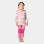 Helly Hansen Graphic Lifa® Merino Ull Undertøysett Barn Rosa 104/4