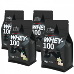 Mix&Match: 4 x Whey-100 Myseprotein 1 kg