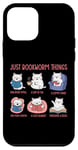 Coque pour iPhone 12 mini Just Bookworm Things Adorable chat pour amoureux de la lecture