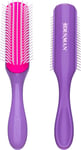 Denman Curly Hair Brush D3 (African Violet) 7 Row Styling Brush for Detangling