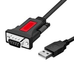 Câble Série Usb Vers Rs232, Câble Adaptateur Usb Vers Série Db9 Rs232 Mâle Avec Chipset Pl2303 Adaptateur Rs-232 Usb Vers Série 9 Broches Pour Windows 11/10/8.1/7/Vista/Xp Et Mac Os (1.5 M)[X3552]