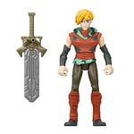 Musclor et Les Maîtres de l'Univers Figurine articulée Prince Adam inspirée de la série animée, avec fonction combat, jouet enfant dès 4 ans, HDR50