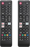 (Lot De 2) Telecommande-Universelle Pour Samsung-Smart-Tv, Compatible Avec Tous Les Télécommande Tv Samsung, Y Compris Les Séries 2021, 2020, 2019, 2018 Et 2017