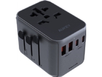 AUKEY PA-TA07 Universal Travel Adapter Charger 35W with USB-C & USB-A UK USA EU AUS CHN 150 Countries