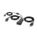 Belkin Secure Modular DP Dual Head Host Cable - video- / USB-kabel - TAA-samsvar - 1.83 m