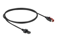 Delock - Usb-Kabel Med Egen Strömförsörjning - Usb Pluspower (24 V) (Hane) Till 4-Stifts Mini-Din (Hane) - 24 V - 1 M - Svart