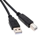 USB Printer Cable Lead Type A Male to B Male for Brother Canon Epson HP 2.5m UK