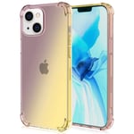 iPhone 13 - Stilsäkert Stötdämpande FLOVEME Skal Svart/Guld