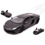 FR- Welly LAMBORGHINI AVENTADOR LP 700-4 MATT BLACK 1:24 - WE24033BK