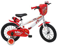 Teen Monster Vélo pour Enfant Blanc/Rouge/Noir Taille 14"